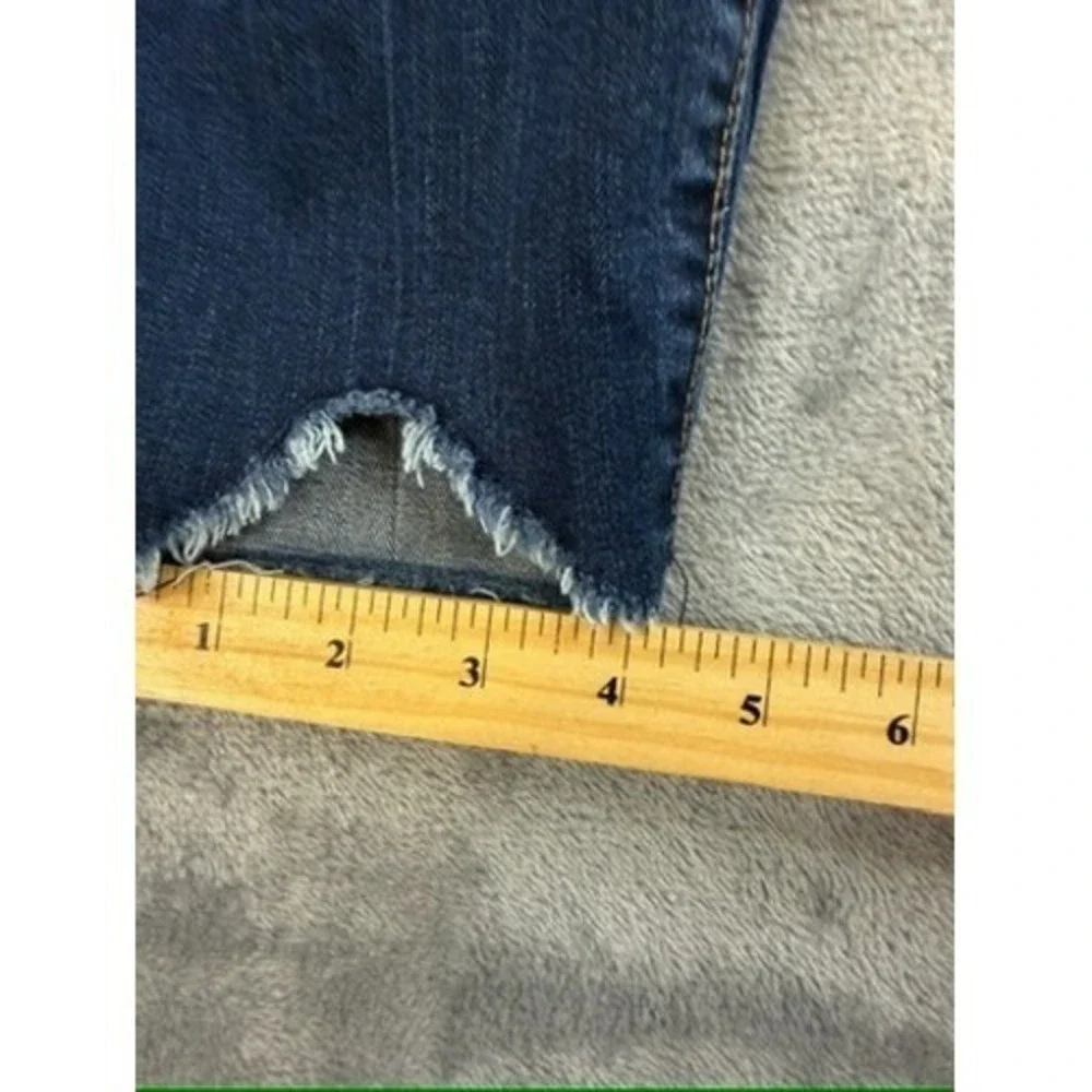 KUT From The Kloth Women Dark Wash High Rise Frayed Hem Skinny Jeans Size 8